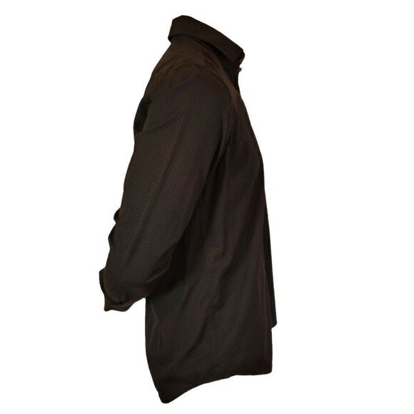 Steel & Jelly Mens Black Button Down Shirt (Size L) - Picture 2 of 8